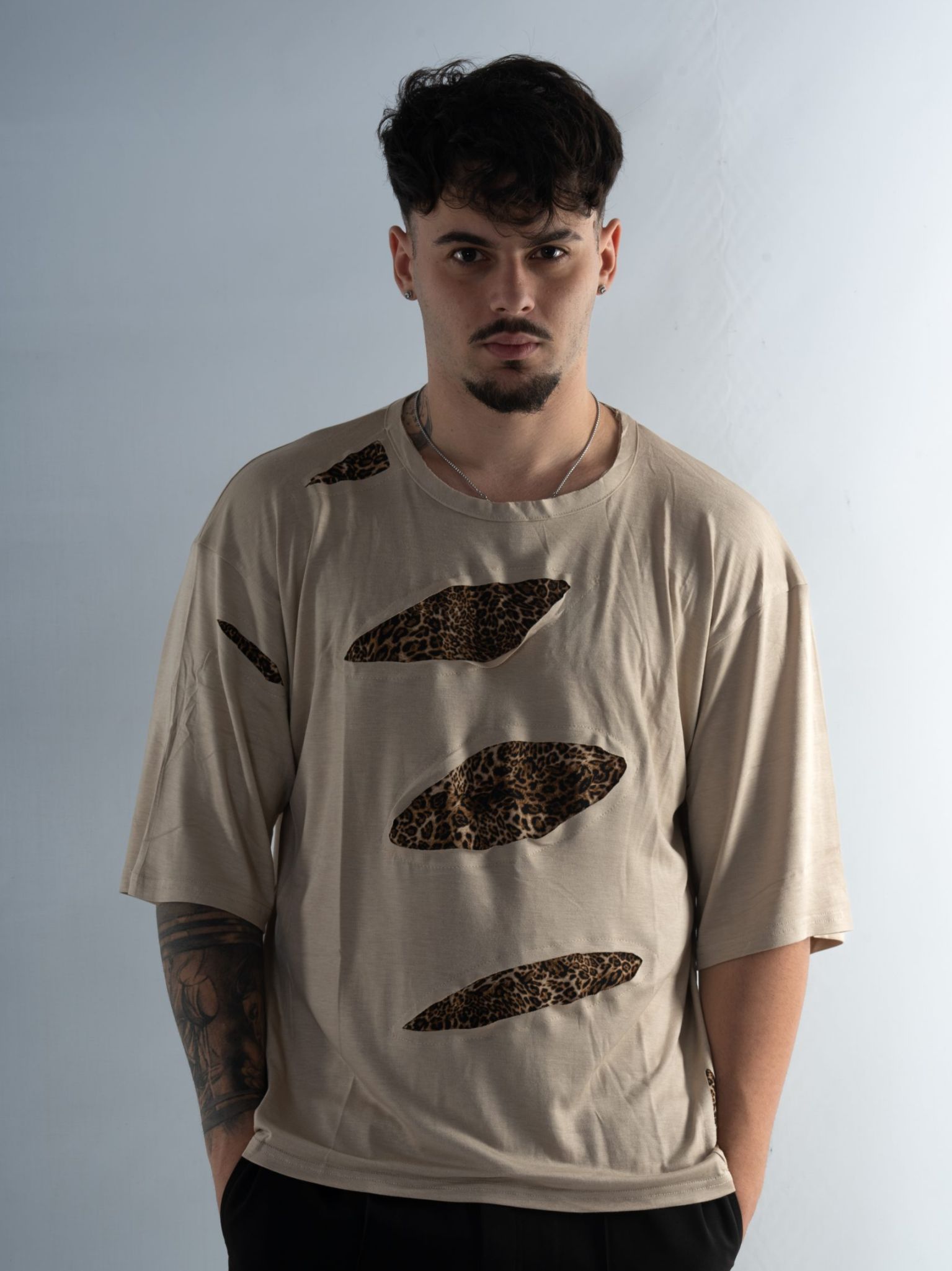 Tricou Leopard Insert