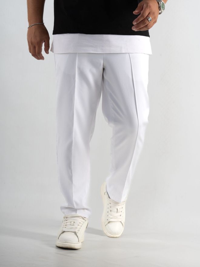 Pantaloni Lungi Albi