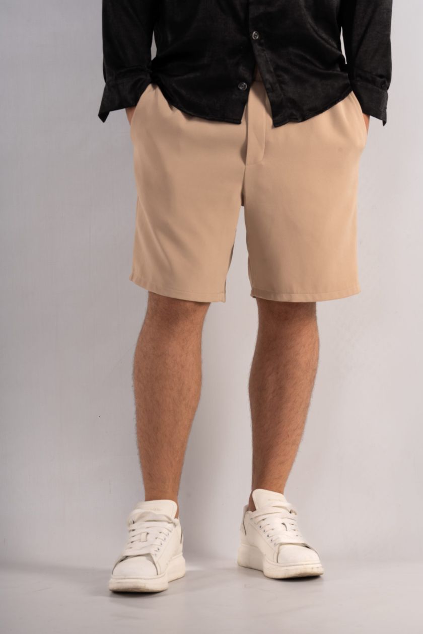 Pantaloni Scurți Crem