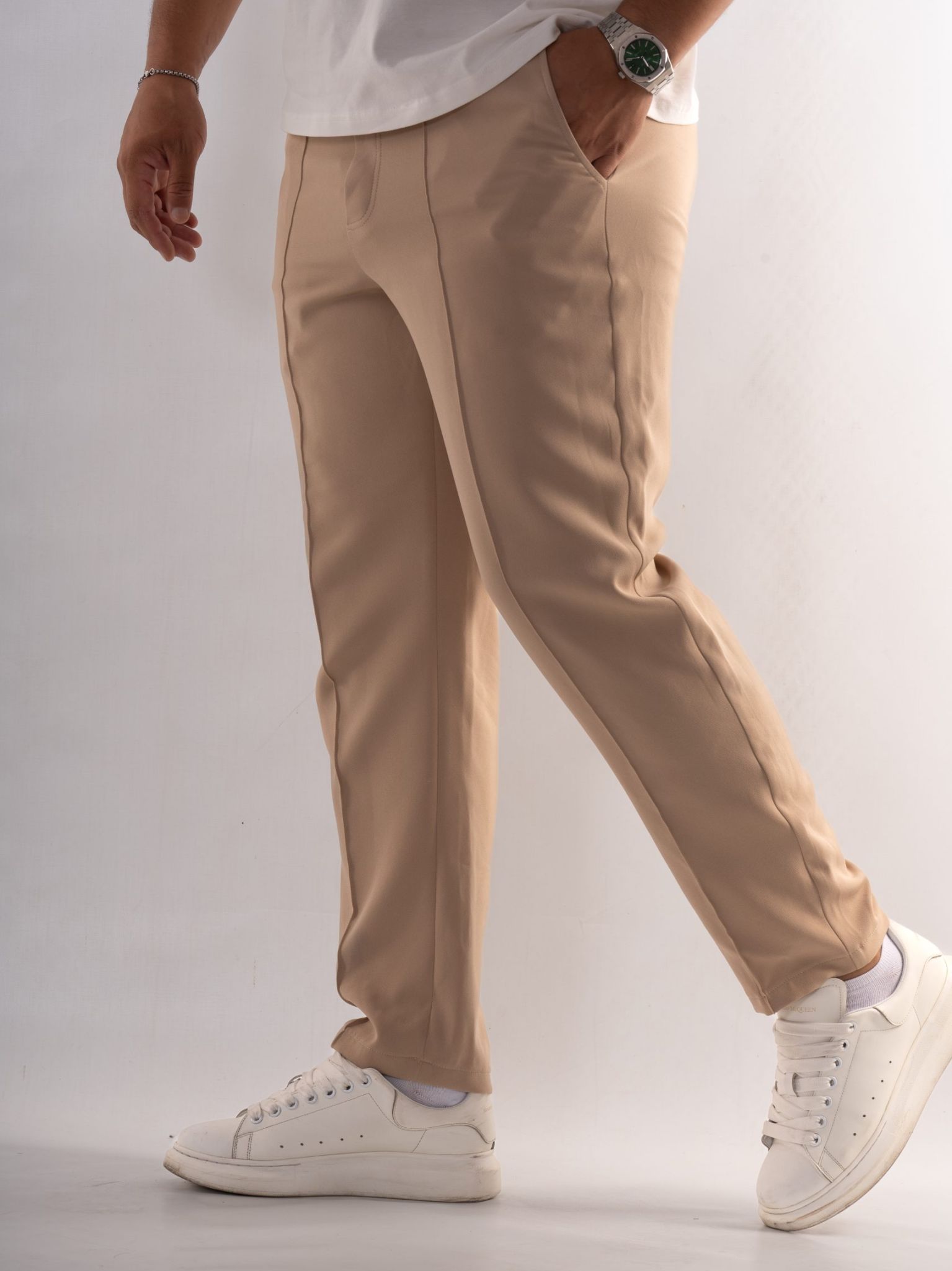 Pantaloni Lungi Crem 2