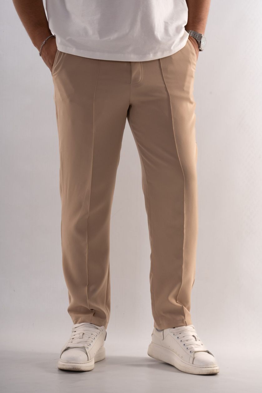 Pantaloni Lungi Crem